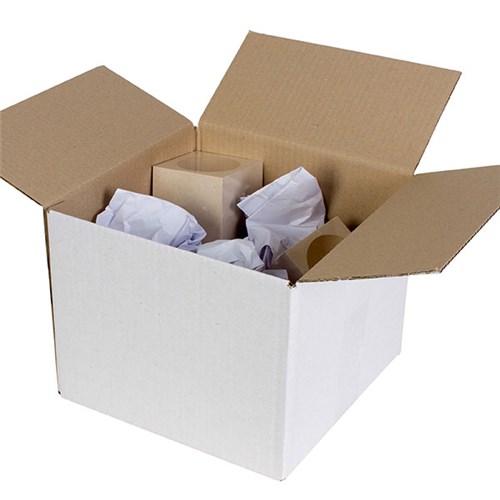 CUMBERLAND SHIPPING BOX 230mm x 230mm x 180mm White